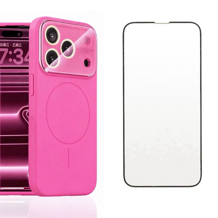 Iphone 17 17 PRO 17 PRO MAX - Husa Magsafe Autofocus + Folie Sticla