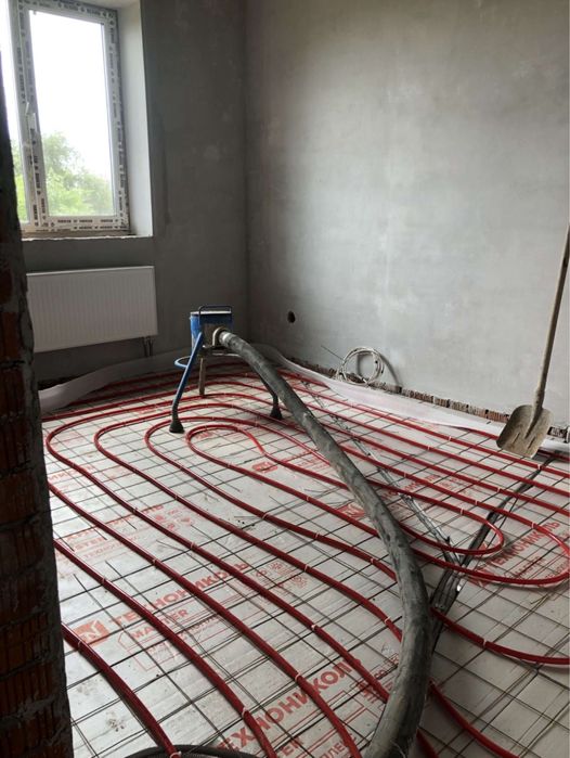 Полу сухая стяжка,бетонные полы,топинг