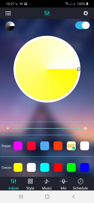 Блутут контролер за управление на  RGB LED лента чрез смартфон