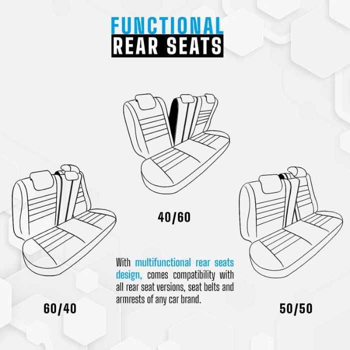 Комплект 4 седалки LUX Черна Тапицерия за седалки Otom Premium PRM101