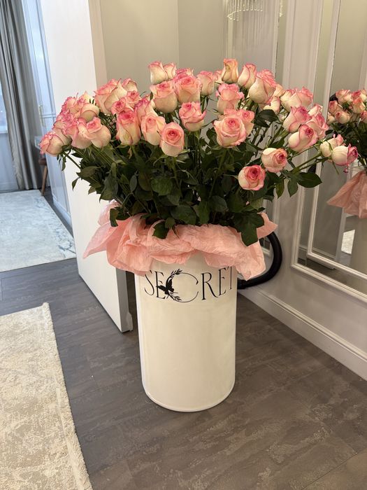 Роза 101 розового цвета