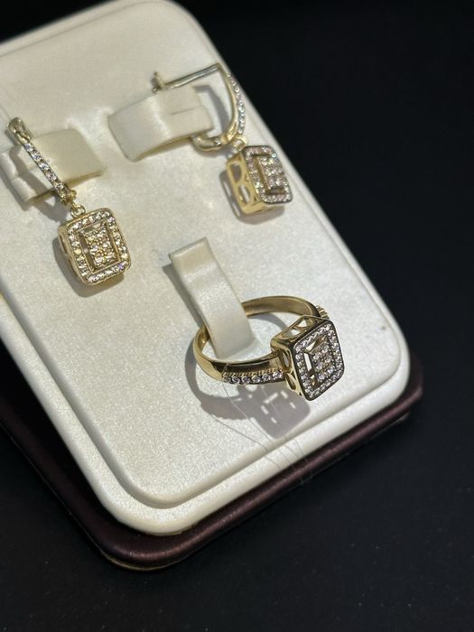 Золото 585  Комплект Кольцо