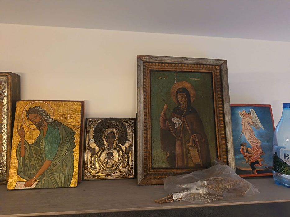 Pictura  veche Sfântul Ioan Botezătorul