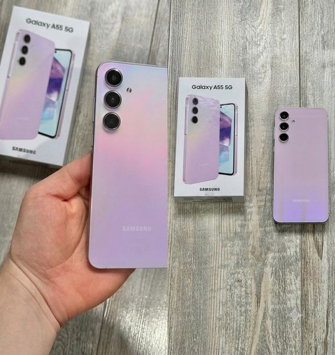 Като нов Samsung Galaxy A55, 8GB, 128GB, 5G, Awesome Lilac