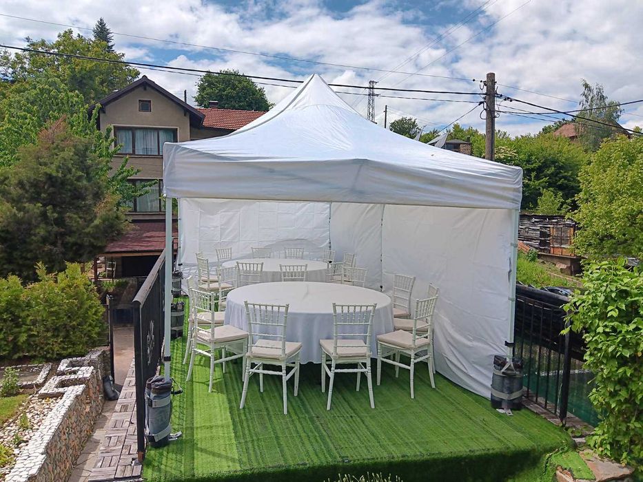 Кръгла маса 180 см или 160 см под наем