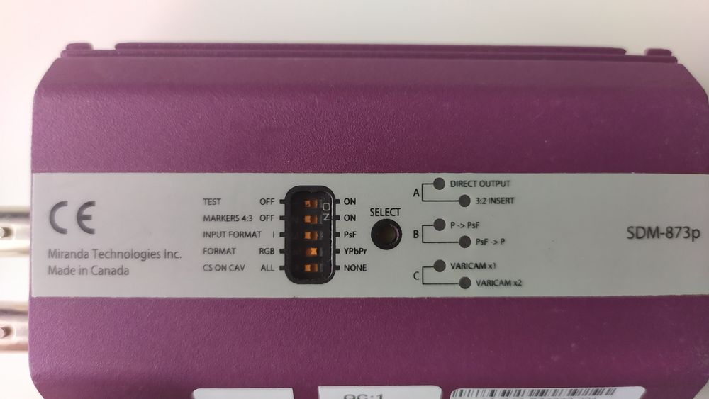 MIRANDA SDM-873P Picolink SD/HD Serial Digital Video to CAV Converter