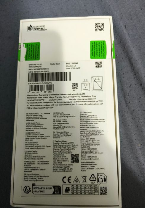 OPPO A6 Pro 5G 8GB/256GB – Nou, Stellar Black