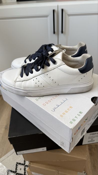 Кожаные кеды для девочек