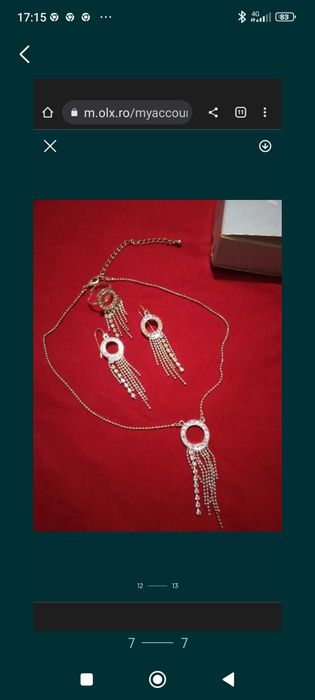 Set Avon cercei,inel si lănțișor