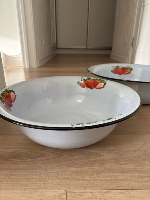 Эмаль таз для еды/леген