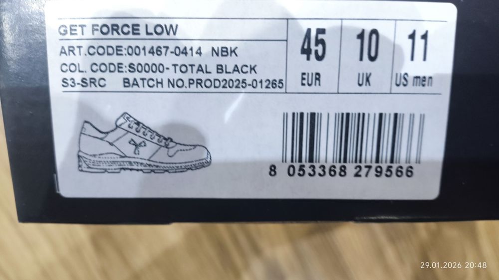 Работни Обувки PayPer Get Force Low S3 SRC