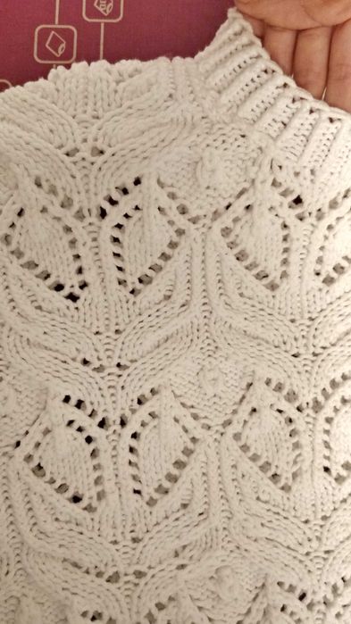 Свитер вязаный, ручной работы, кофта