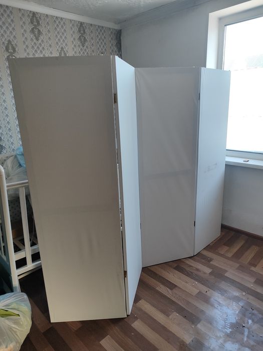 Ширма  белая 4 секции