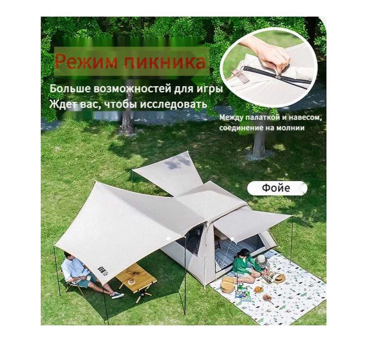 Палатка-240x240x152 см Навес-330x270x210 см Автомат Доставка бесплатно