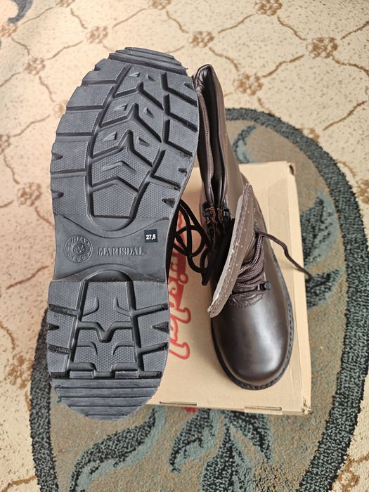 Bocanci militari iarnă piele box