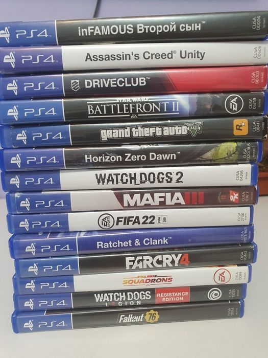 Продам игры ps4 в отличном состоянии