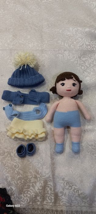 Кукла, вязанная ручная работа