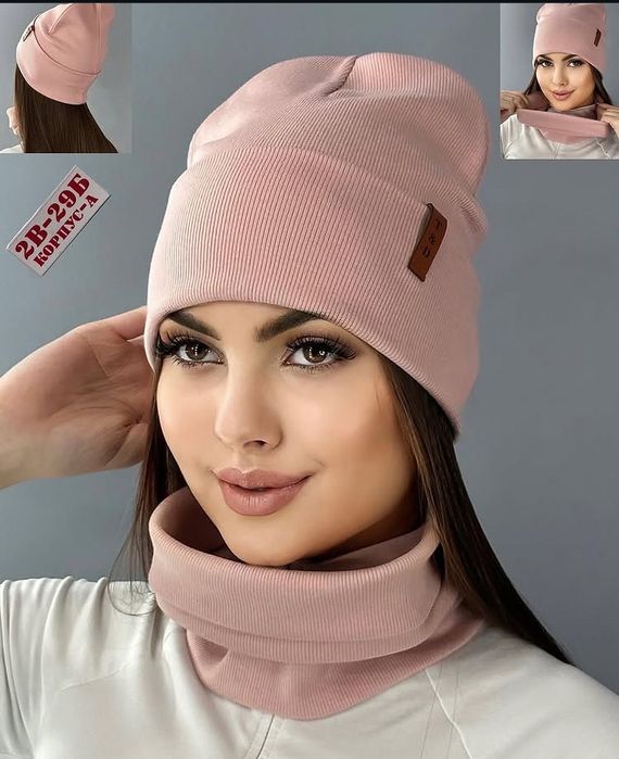 Копмлект шапка снуд весна