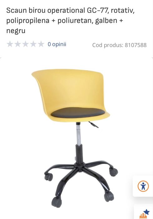 Scaun birou rotativ