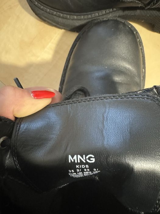 Vand bocanci Mango piele fetite