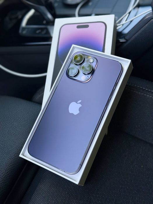 iPhone 14 PRO MAX Deep Purple • iOS 17• 128GB Neverlocked- Full Box-