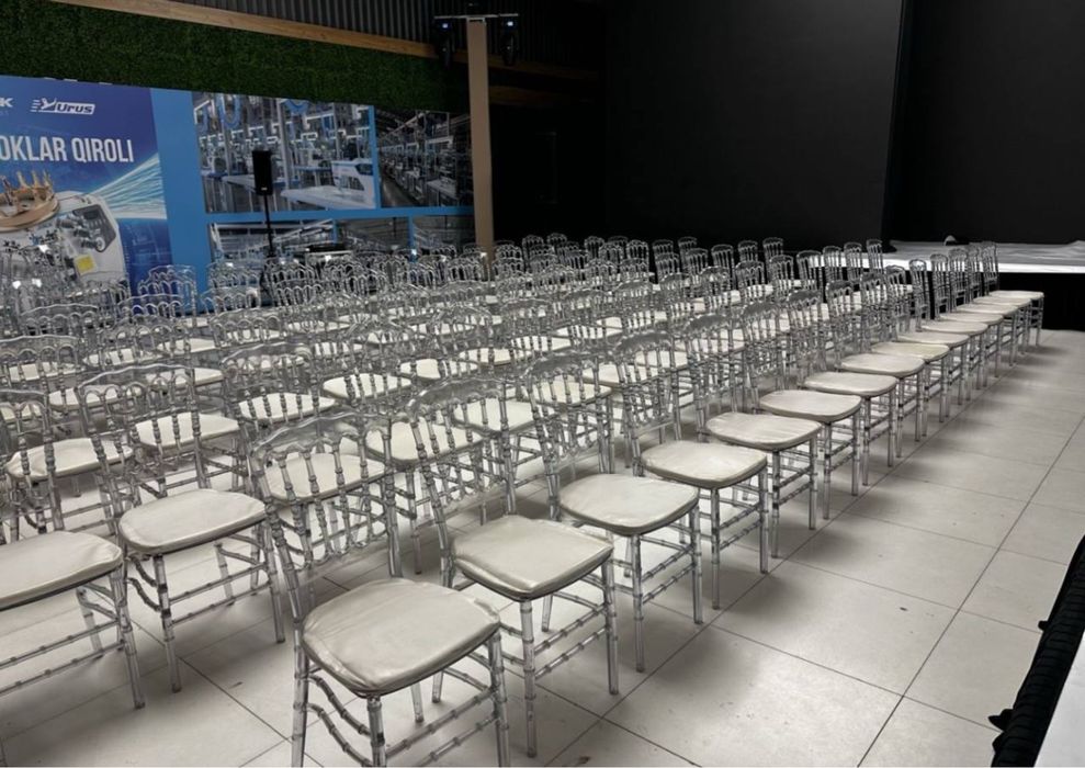 Стул прозрачный прокат аренда stul prokat ijara posuda chinni