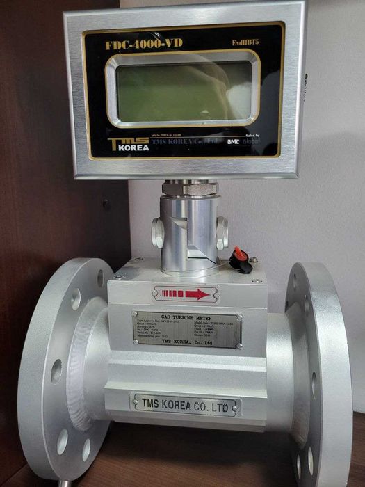 Счётчик газа турбинный TGFE 80G250 для внутреннего учёта, Южная Корея