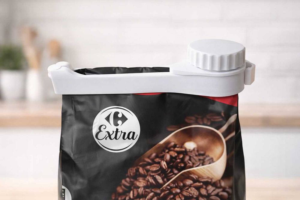 Clema Inchizatoare Punga Cafea Capac Filet