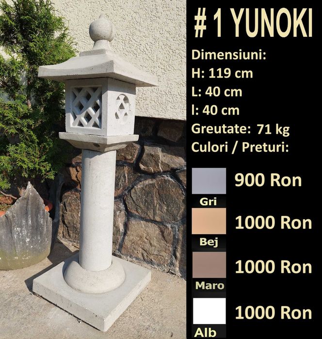 Felinare japoneze din beton