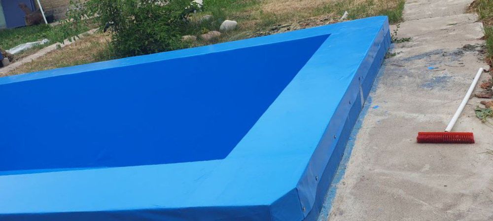 Ремонт Бассейнов , обшивка ПВХ пленкой (Тентом) срок службы: 5 Лет