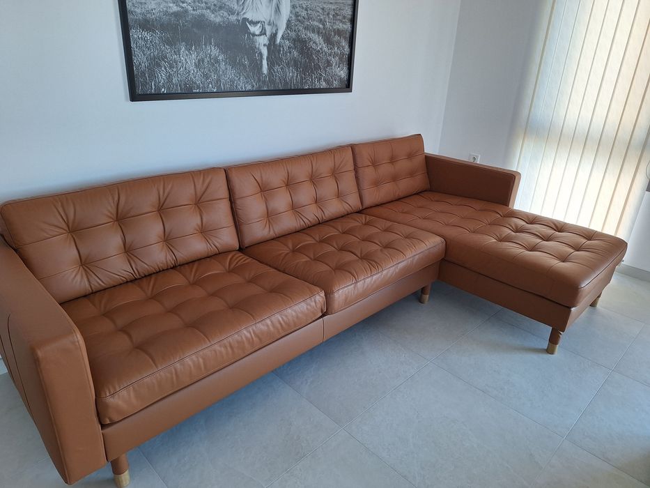 Като нов - Кожен диван IKEA LANDSKRONA