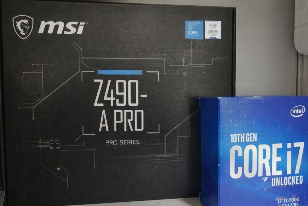 Placa de baza msi z490 a pro + i7 10700k
