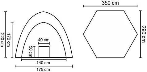 Steinbach Copertina pentru jacuzzi și spa , 350x290x220 cm (L x l x î)