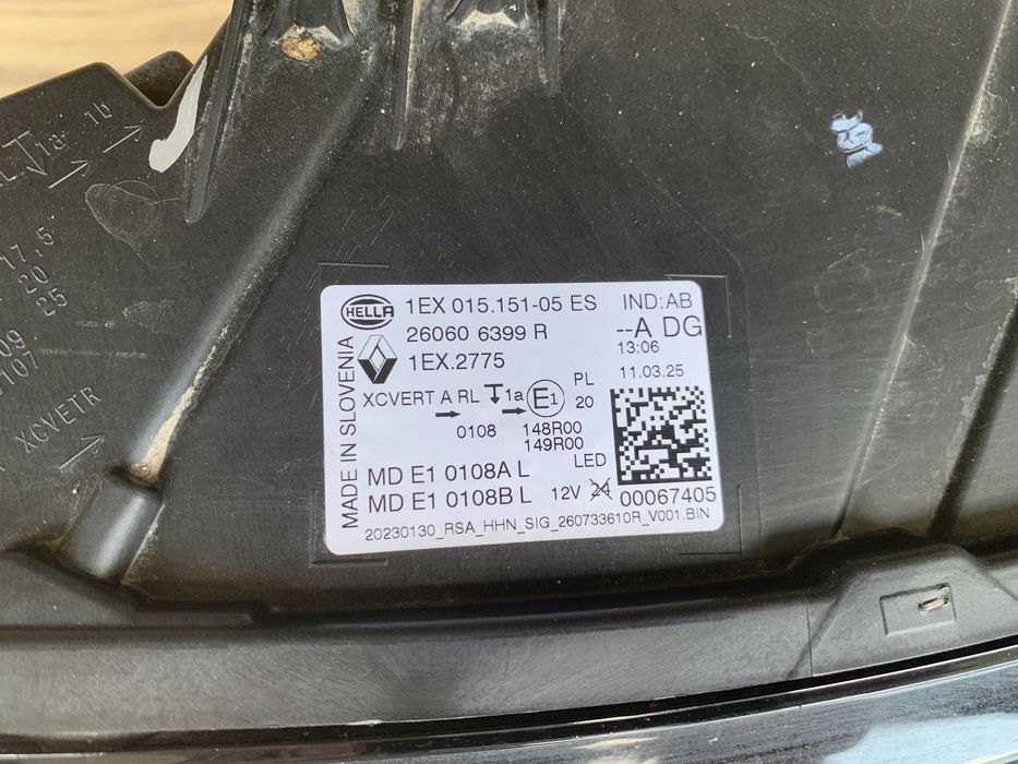 Far Renault Austral partea stanga full led