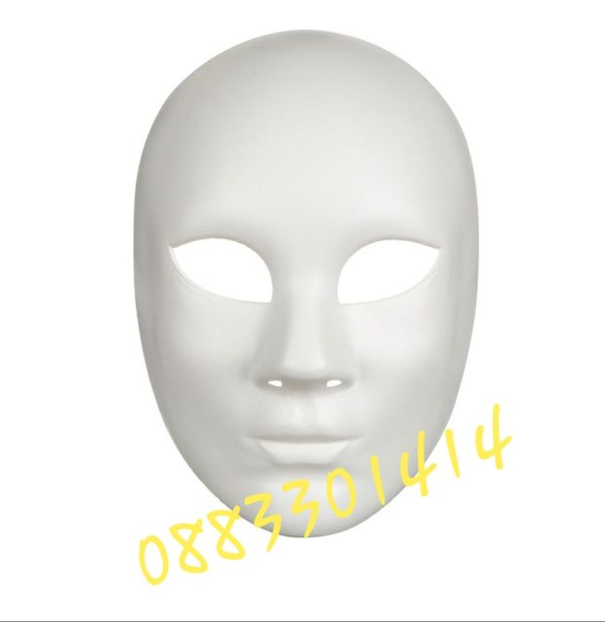 Карнавална маска Бяло лице Helloween Хелоуин