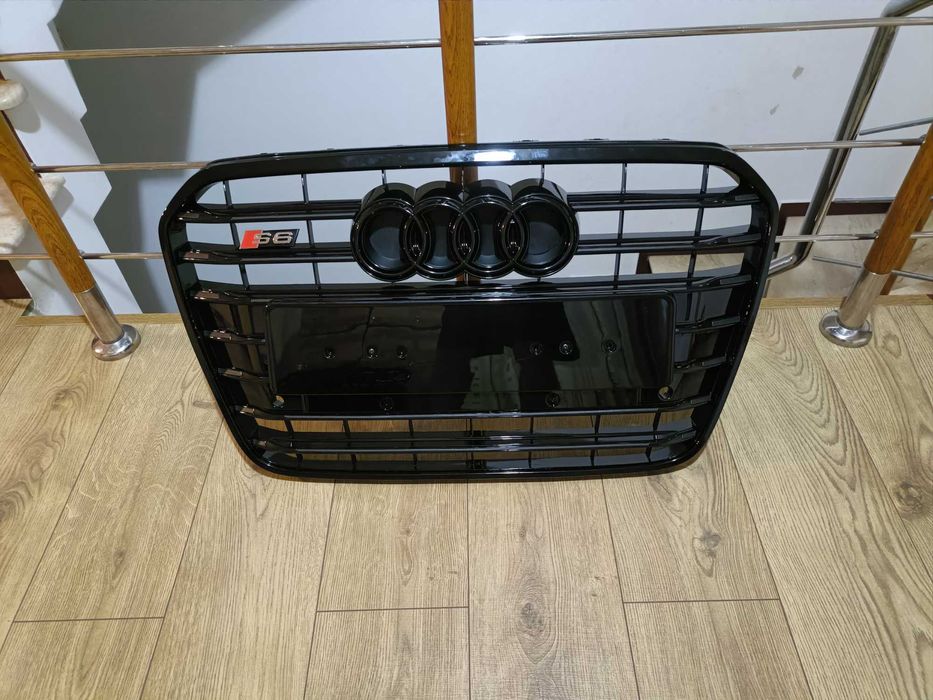 Grila bara fata audi A6 S6 fabricatie 2011 - 2014 black