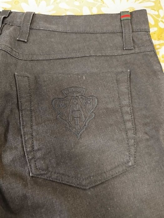 Мъжки дънки GUCCI размер 46,черни почти нови