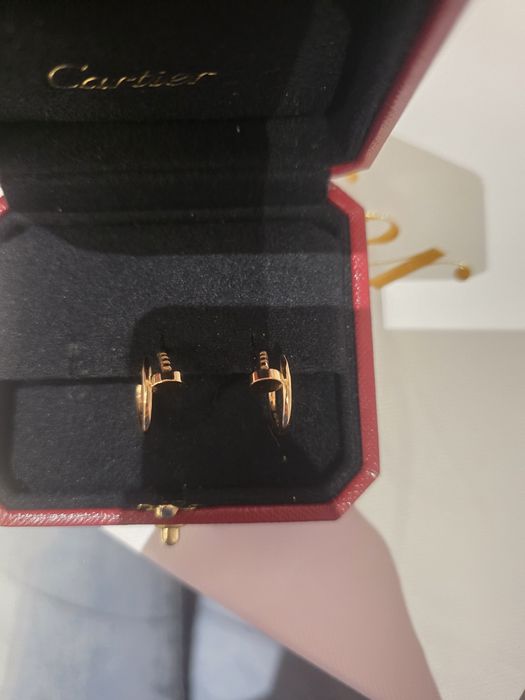 Cartier Обеци тип халки Juste un Clou – малък модел