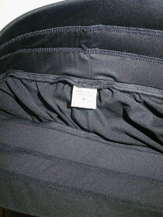 Fusta tenis plisata dama cu pantaloni scurti talie inalta neagra XL