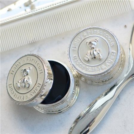 Set cutiute argintate primul dinte si par bebelusi, Newbirdge Irlanda