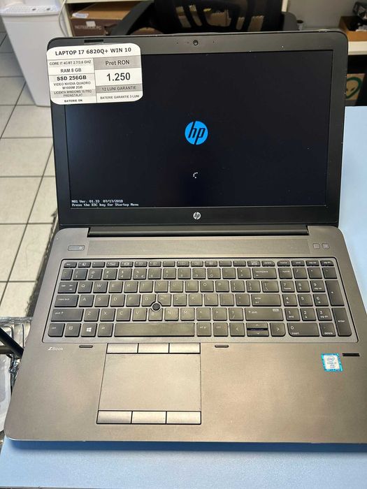 LAPTOP WORKSTATION Hp Zbook 15 g3/ I7 6820/8 GB RAM/ssd256GB/video 2GB