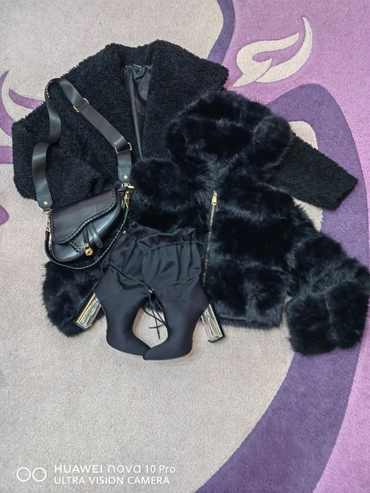 Къси якета с еко косъм