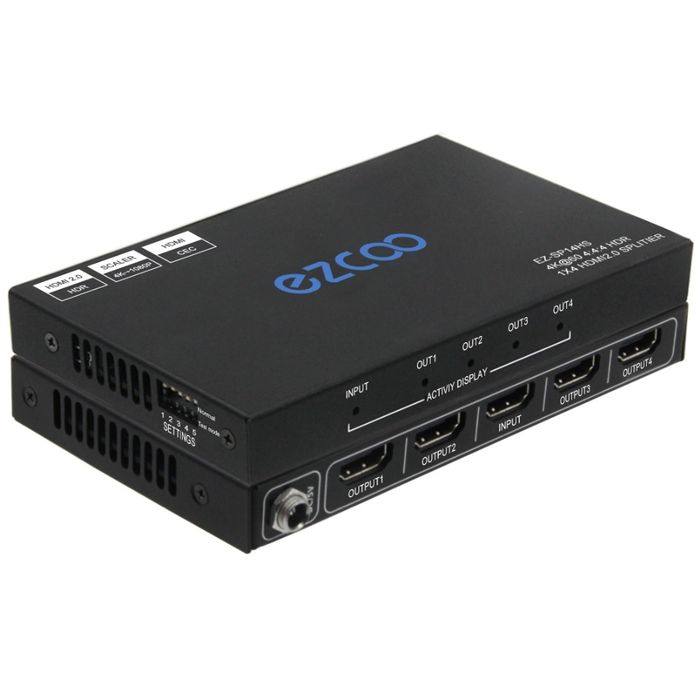 4K60 HDMI сплитер 1 вход 4 изхода, 4k Dolby Vision HDR, мащабиране на изход