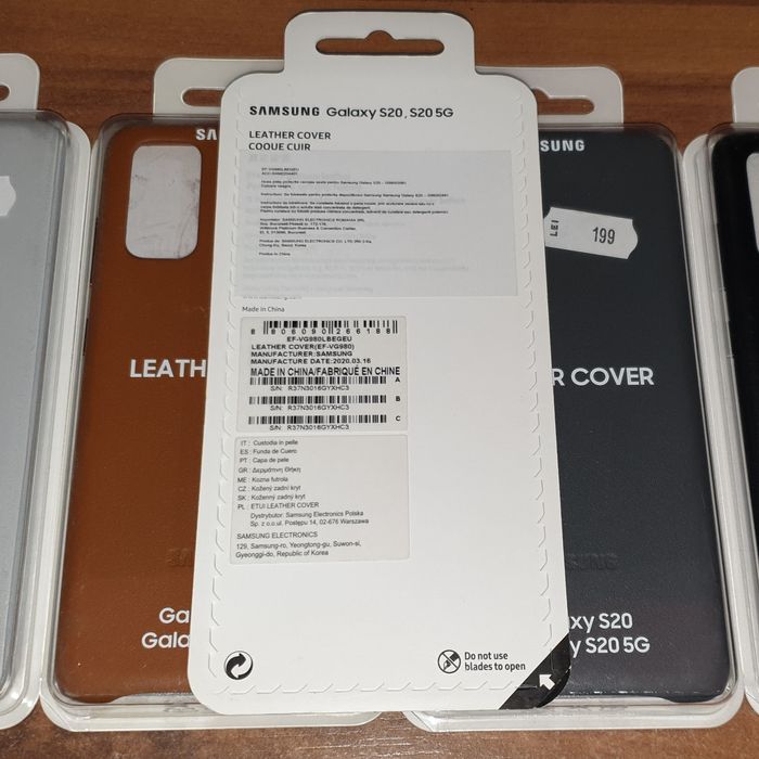 Husa piele originala Samsung Leather Cover Galaxy S20 G980 S20 5G G981