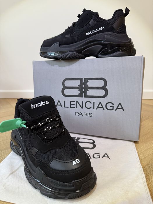 Adidasi Tripe S full black balenciaga