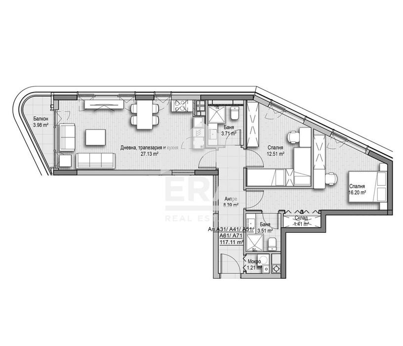 Продава се Тристаен апартамент в София, Витоша - 117 кв.м за 2761 €/кв.м - Снимка #2