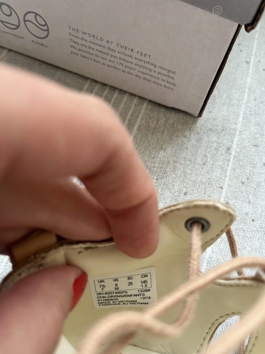 Детски кожени сандали Clarks