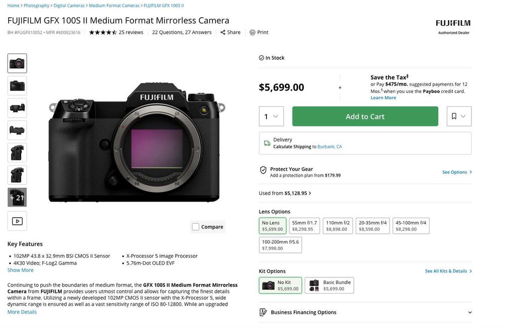 Fuji GFX 100 S II
