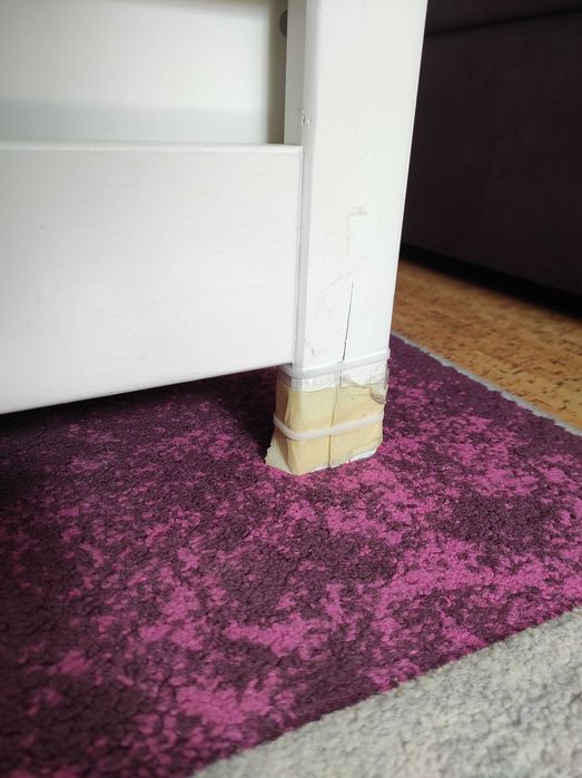 Дървена кошара с матрак 120/60