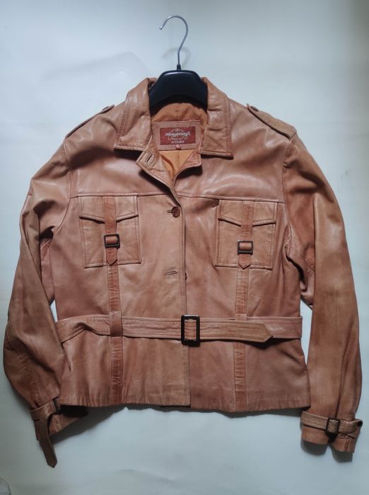 Geaca piele Montgomery stare excelenta mar. L XL